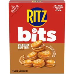 Ritz Bits Peanut Butter Sandwich Crackers, Snacks For Kids And Adults, Lunch Snacks, 8.8 Oz