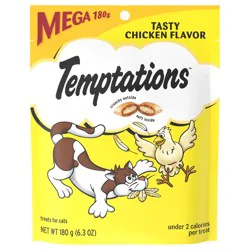 Temptations Classic Tasty Chicken, Crunchy And Soft Cat Treats, 6.3 Oz. Pouch
