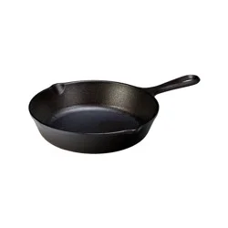Lodge 8" Cast Iron Skillet: Preseasoned, Tarnish & Heat-Resistant, 8 Inch, Smooth Surface Compatible, Hand Wash Only