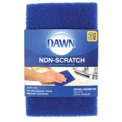Dawn Non-Scratch Scouring Pad, 3 Pack