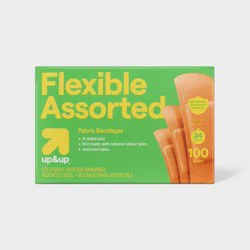 Flexible Fabric Assorted Bandages - 100ct - up&up™