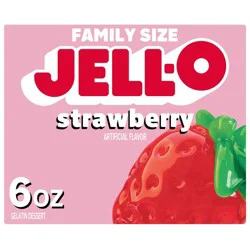 JELL-O Strawberry Gelatin Dessert Mix - 6oz