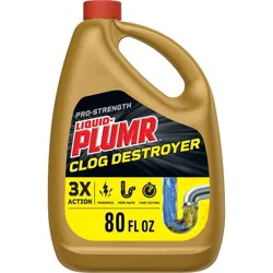 Liquid-Plumr Pro-Strength Full Drain Clog Remover Plus PipeGuard - 80 fl oz​