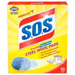 S.o.s® Steel Wool Soap Pads, 10 Ct