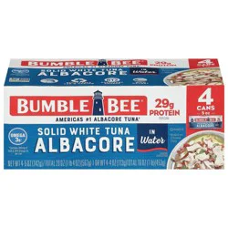 Bumble Bee Solid White Albacore Tuna in Water - 5oz/4ct