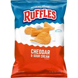 Ruffles Cheddar And Sour Cream Potato Chips - 8.5oz