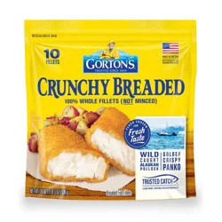 Gorton's Crunchy Breaded Fish Fillets - Frozen - 10ct