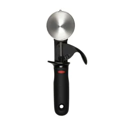 OXO Classic Swipe Ice Cream Scoop: Stainless Steel, Dishwasher-Safe, 8.3" Length, 4.25" Handle, Black