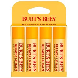 Burt's Bees Natural Origin Beeswax Lip Balm - 0.6oz/4ct