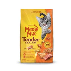 Meow Mix Tender Centers Salmon and Chicken Flavor Dry Cat Food - 3lbs