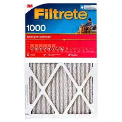 3M Filtrete Allergen Defense Air Filter, 1000 Mpr, 16 In. X 25 In. X 1 In. , 2 Pack