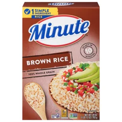 Minute Whole Grain Instant Brown Rice, 28 Oz
