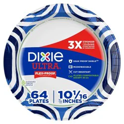 Dixie Ultra 10 1/16" Paper Plates - 64ct