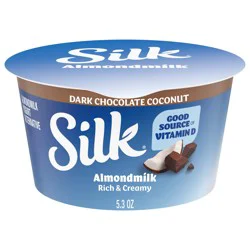 Silk Dark Chocolate Coconut Dairy Free, Almond Milk Yogurt Alternative, Rich And Creamy Plant Based Yogurt With 5 Grams Of Protein, 5.3 Oz Container