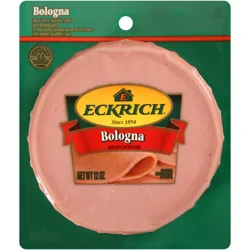 Eckrich Sliced Bologna Lunch Meat, 12 Oz