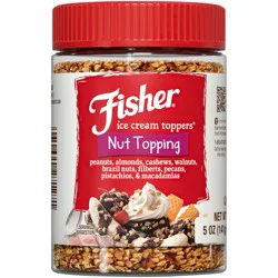 Fisher Nut Topping Mixed Nut Variety, 5 Oz