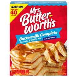MRS BUTTERWORTHS Mrs. Butterworth's Complete Buttermilk Pancake And Waffle Mix, 32 Fl. Oz.