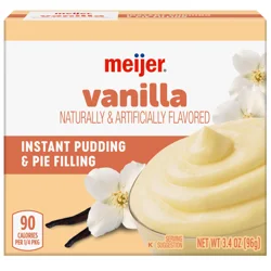 Meijer Instant Vanilla Pudding & Pie Filling, 3.4 Oz