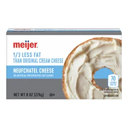 Meijer 1/3 Less Fat Cream Cheese, 8 Oz