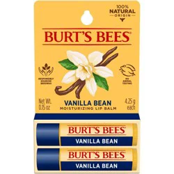 Burt's Bees Lip Balm - Vanilla Bean - 2pk/0.30oz
