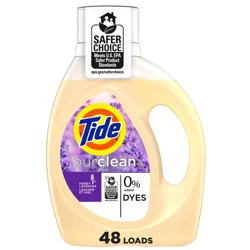 Tide Purclean Honey Lavender HE Deep Cleaning Concentrated Liquid Laundry Detergent 48 Loads - 63 fl oz