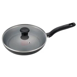 T-Fal Simply Cook 10.5" Nonstick Fry Pan with Lid Black