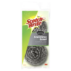 3M Scotch-Brite® Stainless Steel Scrubbing Pad, 2 Pk