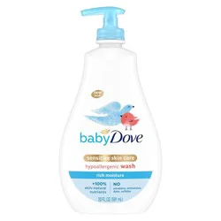 Baby Dove Rich Moisture Baby Wash & Shampoo, Hypoallergenic and Tear-Free - 20 fl oz