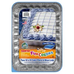 Handi Foil Handi-Foil Eco-Foil Cook-N-Carry 13" X 9" Blue Fun Colors Pan W/ Lid