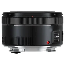 Canon EF 50mm f/1.8 STM Lens - Black(0570C002): Compatible with Canon EF DSLR Cameras