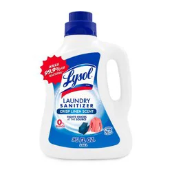 Lysol Laundry Sanitizer Crisp Linen Detergent Booster - 90oz