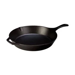 Lodge 13" Cast Iron Skillet Black: Induction & Oven Safe, 13.25" Diameter, 10.5 lbs, Hand Wash, Broiler-Safe