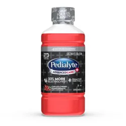 Pedialyte Advanced Care Plus Electrolyte Solution Hydration Drink - Chilled Cherry Pomegranate - 33.8 fl oz