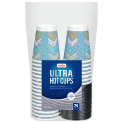 Meijer Insulated Hot Cups And Lids, 12 Oz, 24 Ct