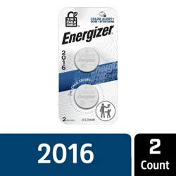 Energizer Battery, Size 2016, 2 Pk