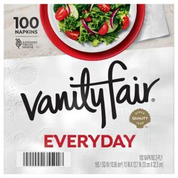 Vanity Fair® Everyday White Disposable Paper Napkins, 100 Count