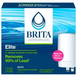 Brita Faucet Mount System Replacement Filter, Reduces Lead, Made Without Bpa, White, 2 Ct
