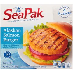 Seapak Salmon Burger, 12 Oz