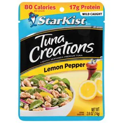 Starkist Tuna Creations Lemon Pepper, 2.6 Oz Pouch