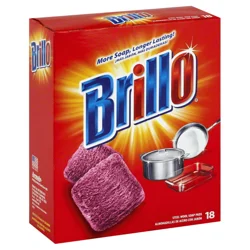 Brillo Steel Wool Soap Pads Red 18 Ct