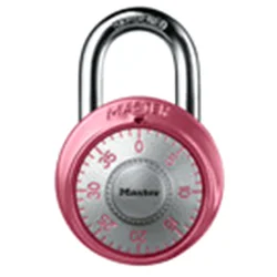 Master Lock Standard Dial Combination Padlock 1530dpnk, 1-7/8 Inch Wide