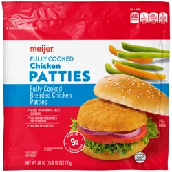 Meijer Chicken Patties, 26 Oz