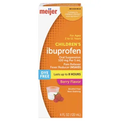 Meijer Children's Ibuprofen Oral Suspension 100 Mg Per 5 Ml, 4 Oz
