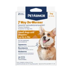 PETARMOR Pet Armor 7 Way De-Wormer, Puppies And Small Dogs, 2 Ct