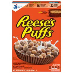 REESES PUFFS Reese's Puffs, Chocolatey Peanut Butter Cereal, 11.5 Oz Box