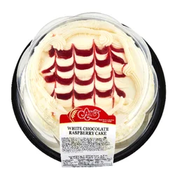 ARNIES Arnie's Bakery White Chocolate Raspberry Cake, 24 Oz