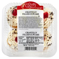 ARNIES Arnie's Bakery Chantilly Filled Gourmet Cupcakes, 11 Oz
