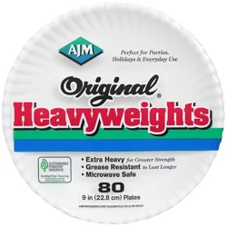 Heavyweights Original Paper Plates 8-7/8", 80ct