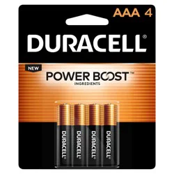 Duracell Coppertop Alkaline Aaa Batteries With Power Boost, 4 Pack