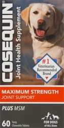 Nutramax Cosequin For Dogs Joint Health Supplement, Chewable Tablets, 60 Count